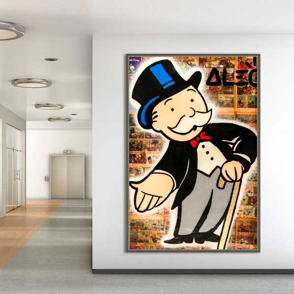Mr Monopoly Canvas Wall Art: Money Magician Exclusive