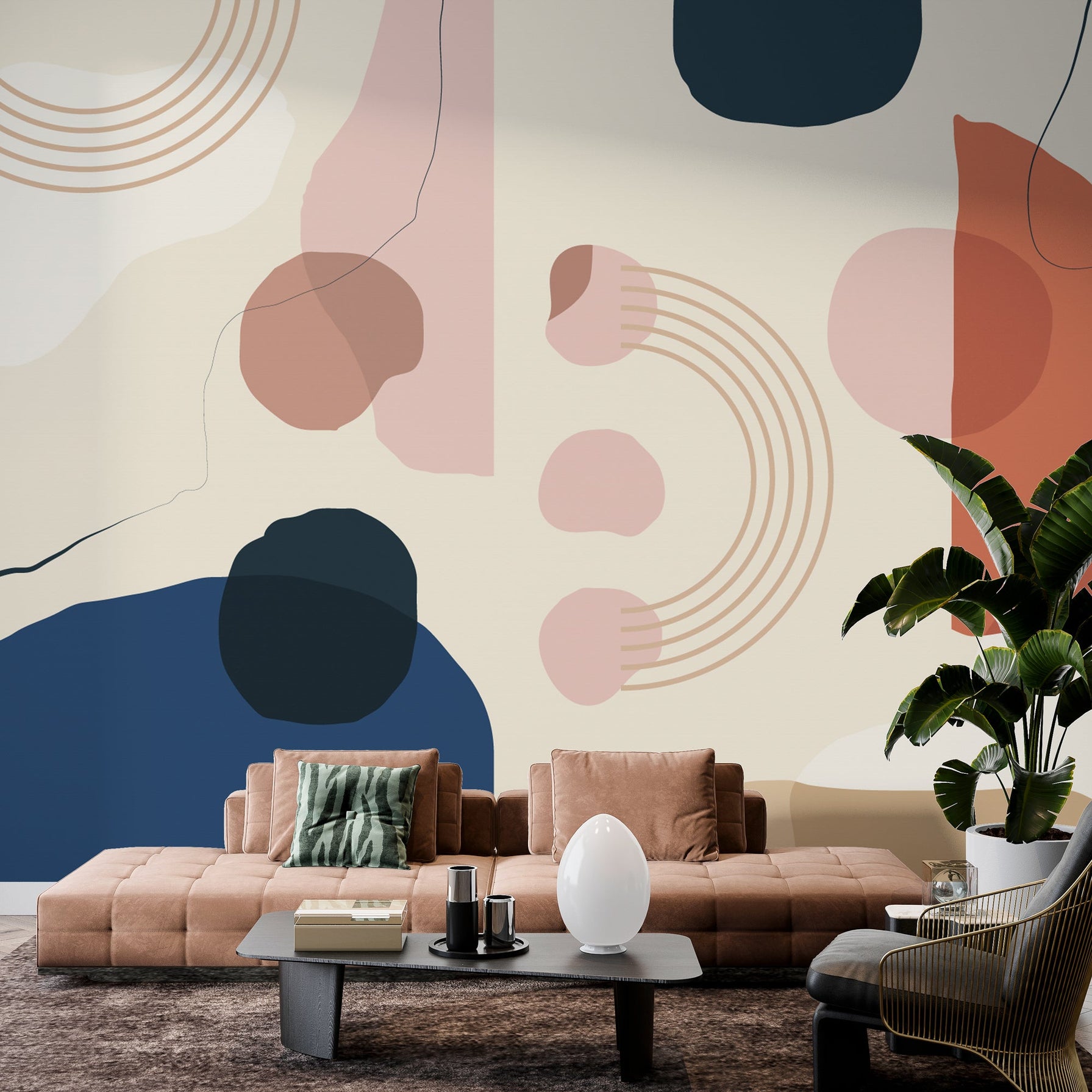 Boho Matisse Wallpaper Mural: Captivating Artistic Design
