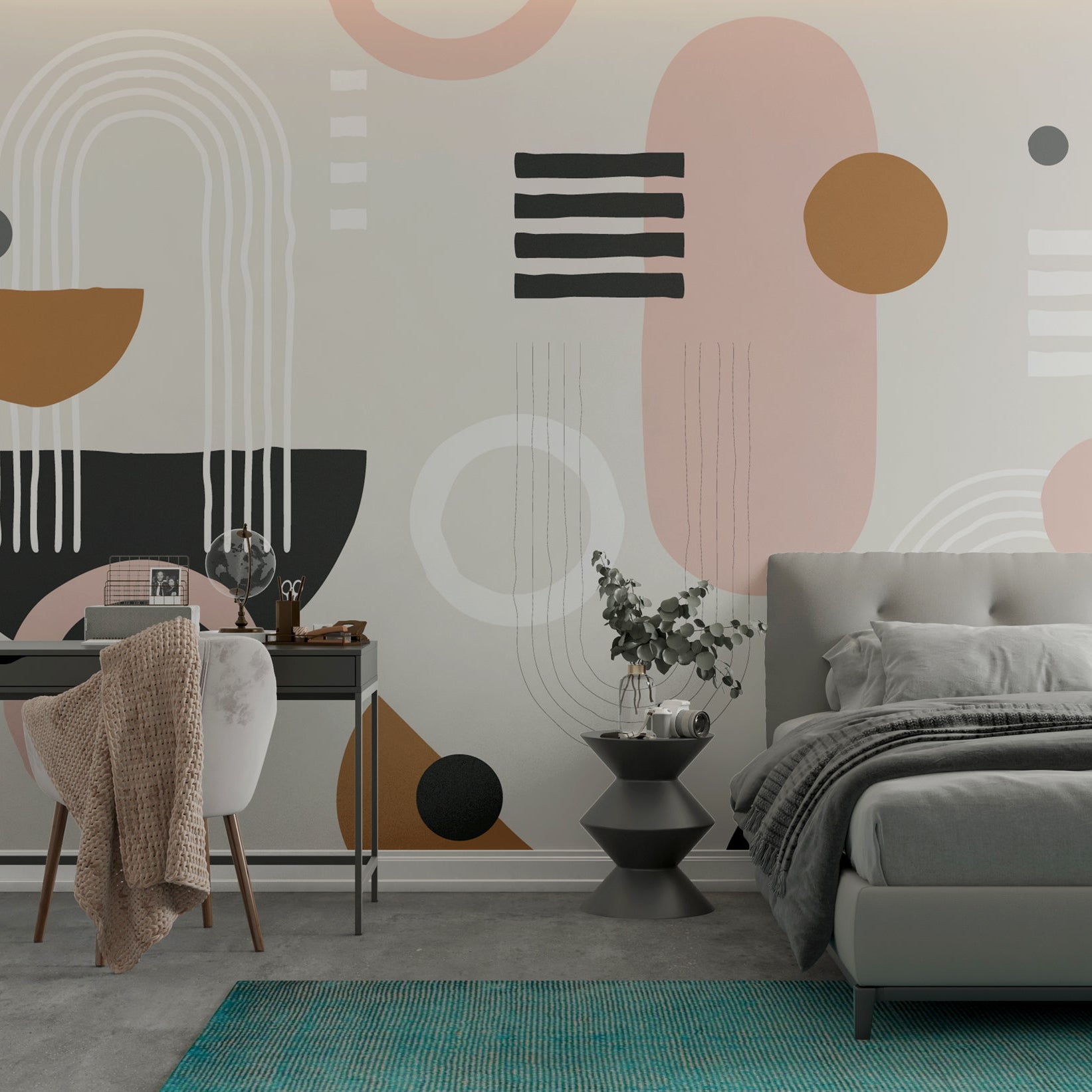 Discover Bohemian Shapes Wallpaper Mural – Exclusive Design