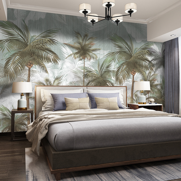 Nature Palm Trees Design Tropical Forest Wallpaper Mural