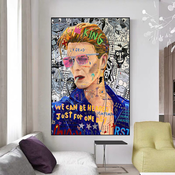 David Bowie Canvas Wall Art: The Ultimate Tribute Banksy