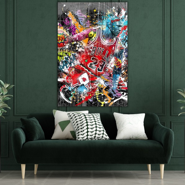 Chicago Bulls Jordan Canvas Poster - Canvas Painting Wall Art