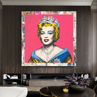 Crowned: Marilyn Pop Art – Perfect Blend of Royalty-Marilyn Monroe Art