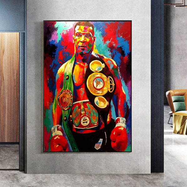 Boxing Champion Tyson Canvas Wall Art