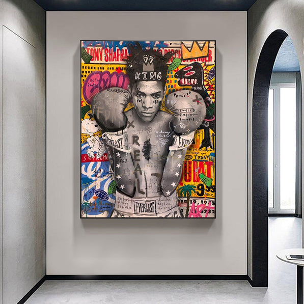 Modern Pop Graffiti Art Boxer And Prints Home Living Room Printing Picture For Living Room Home Decor