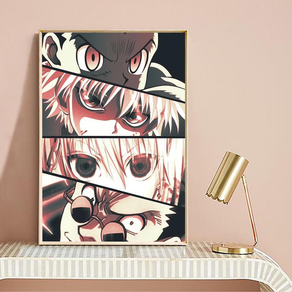 Anime Character Eyes Canvas Wall Art