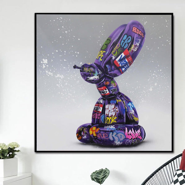 Graffiti Balloon Dog Canvas Paintings Wall Art Picture Decorative Posters Prints Modern Home Living Room Decor Cuadros