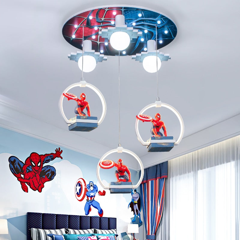 Kids Spiderman Ceiling Light | Kids Room Decor Lights