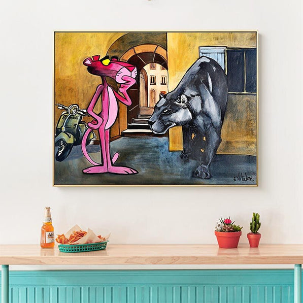 Timeless Pink Panther Poster - Whimsy in Art Form