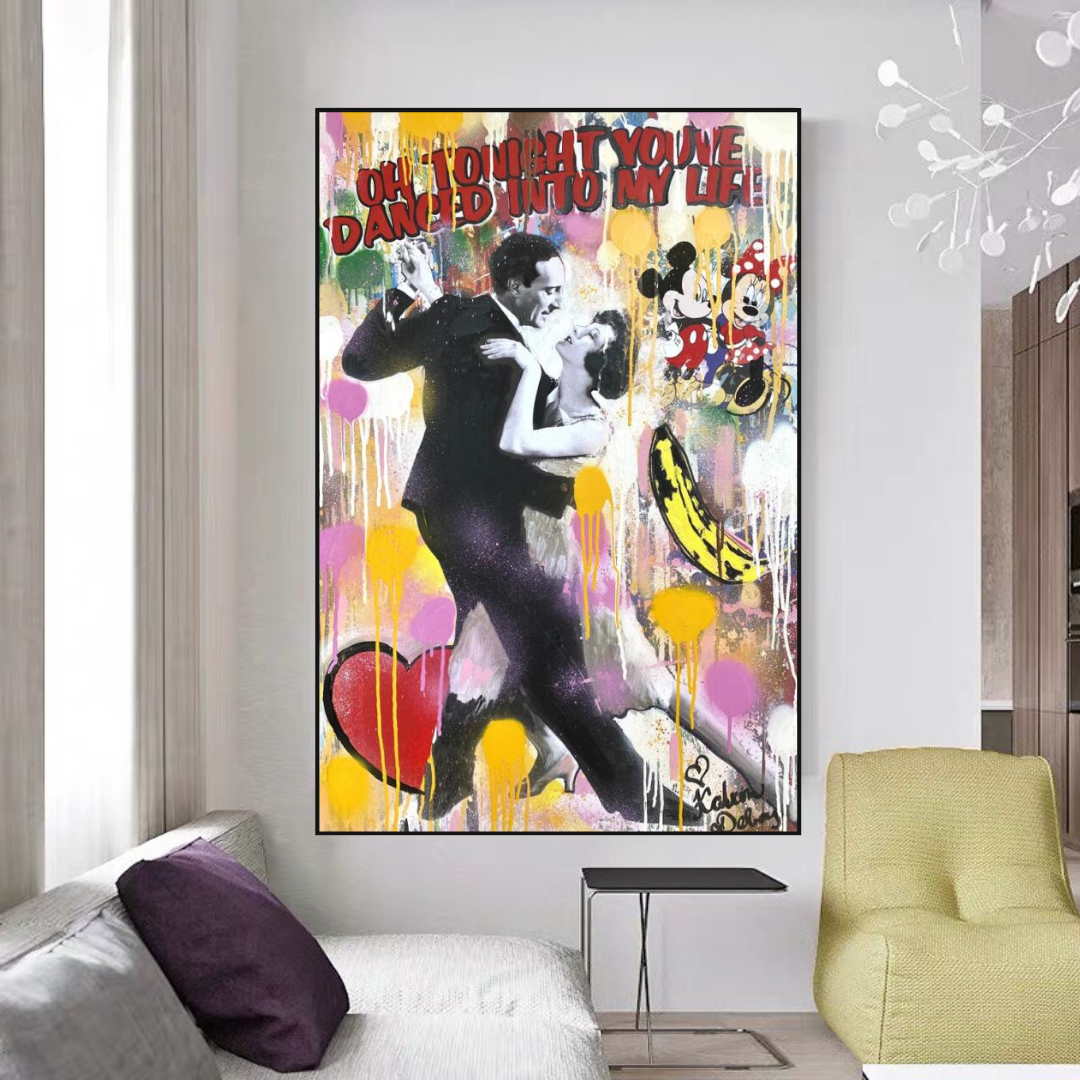 Marilyn Canvas Poster Wall Art - Lets Fall In Love