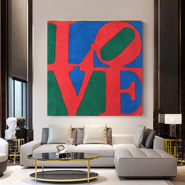 Love Abstract Canvas Wall Art