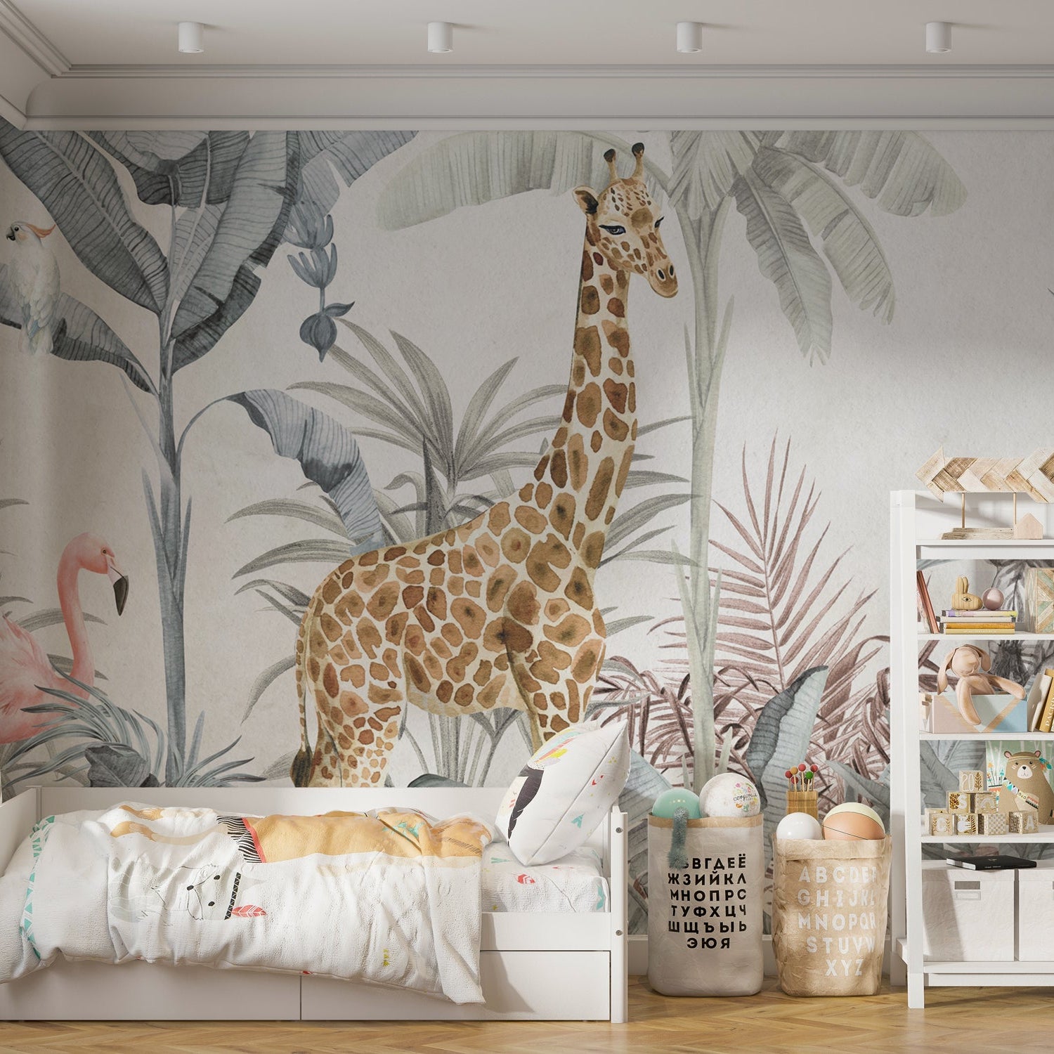 Jungle Safari Animals - Kids Room Wallpaper Mural
