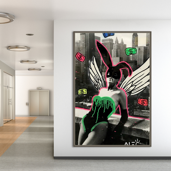 Kate Moss Bunny Girl Poster - Alec Exclusive Art Collection