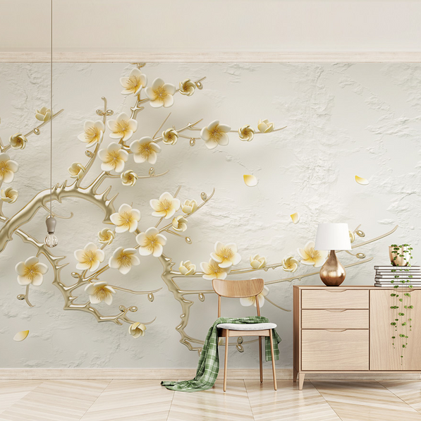 3D Tree Flowers Wallpaper Murals Transform Your Walls