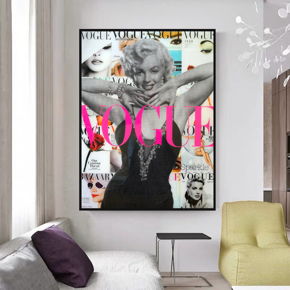 Marilyn Vogue Canvas Wall Art – Exquisite Masterpiece