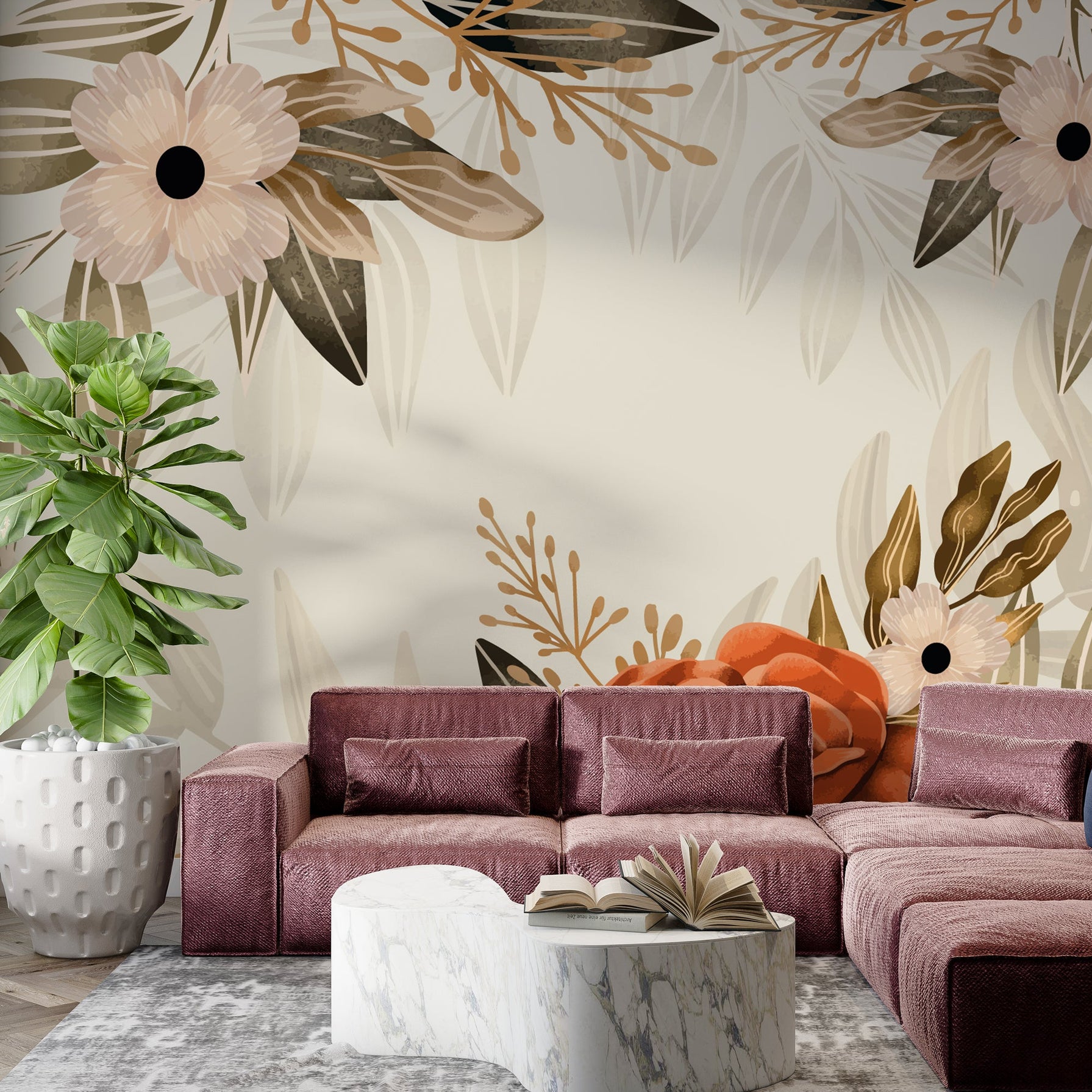 Bohemian Floral Wallpaper Mural Transform Your Space